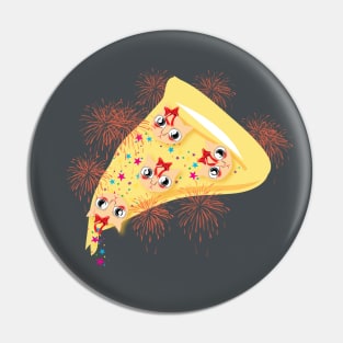 hot pizza slice Pin