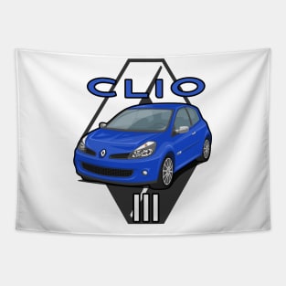 Clio III 3 Car Lutecia hatchback blue Tapestry