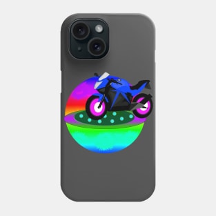 Blue Motorcycle Phone Case