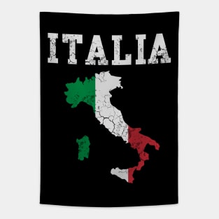 Italia Flag Map Italian Italy Italiano Tapestry