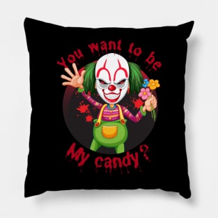 Scary clown Pillow