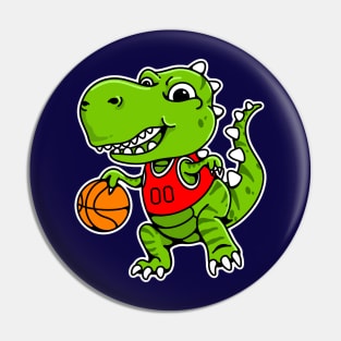 Basketball T Rex Pin