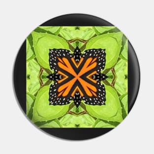 Monarch Butterfly kaleidoscope pattern Pin