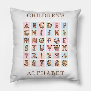 Children's Alphabet and Numbers Pillow