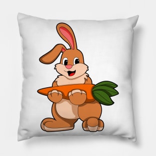 Rabbit with Carrot Pillow