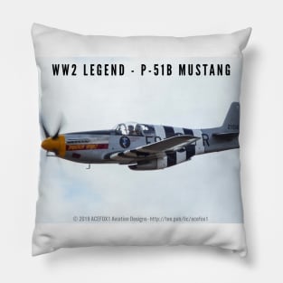 P-51B Mustang- WW2 Legend Pillow