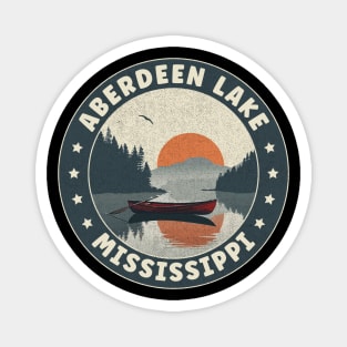 Aberdeen Lake Mississippi Sunset Magnet