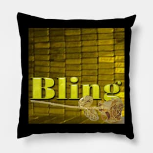 Golden Bling Bling Pillow