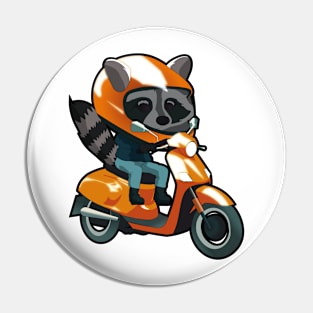 DRIVE raccoon Pin