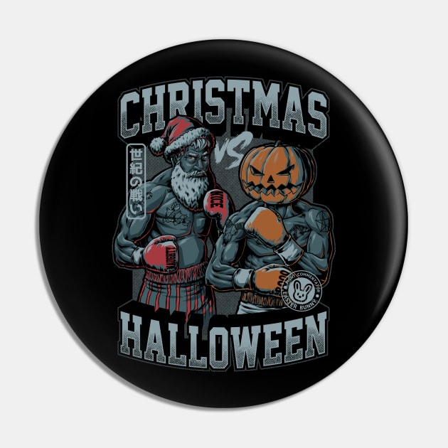 Christmas vs Halloween Pin by Studio Mootant