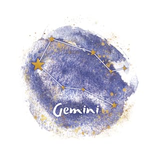 Gemini gold constellation T-Shirt