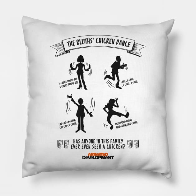 Arrested Development - The Bluth's Chicken Dance Pillow by BadCatDesigns