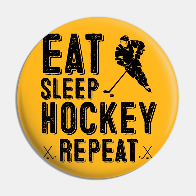 Eat Sleep Hockey Repeat Pin by Thoratostore