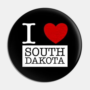 I Love South Dakota Pin