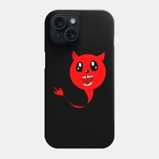 Cute red devil dog Phone Case