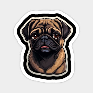 Cute Pug Dog - Dogs Pug Magnet