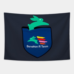 Benetton F1 Team Shield 80's Pocket Tapestry