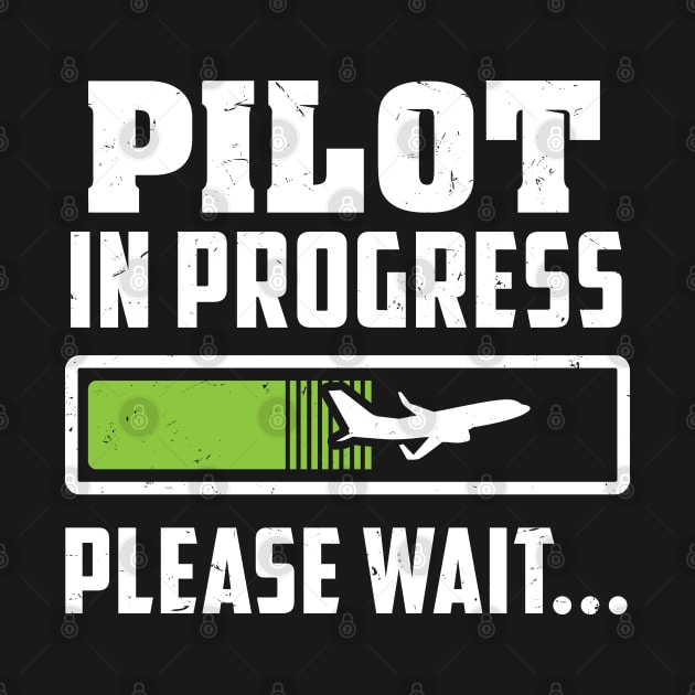 Pilot in Progress - Please wait... - Funny Future pilot by Shirtbubble