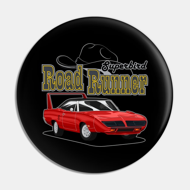 Road Runner Superbird Pin by WINdesign