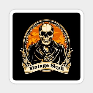 Old Skull Vintage Magnet