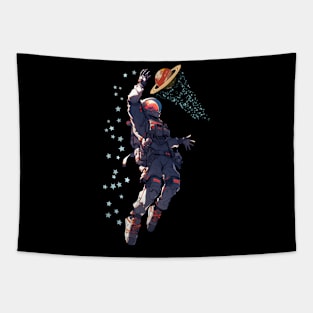 astronaut plays basketball Tapestry