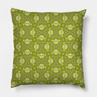 Lime Green Flower Looking Pattern - WelshDesignsTP003 Pillow