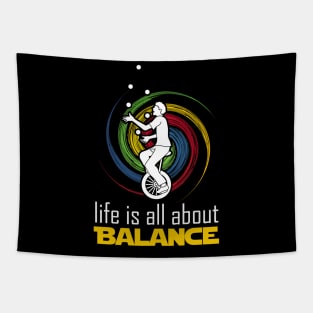 Life Is All About Balance Tapestry