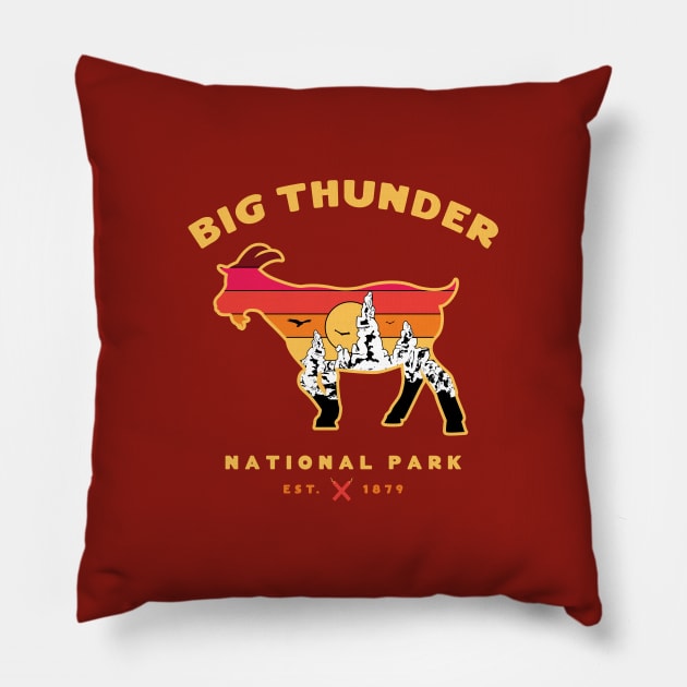 GOAT Wilderness Park - Pocket Placement Pillow by Heyday Threads