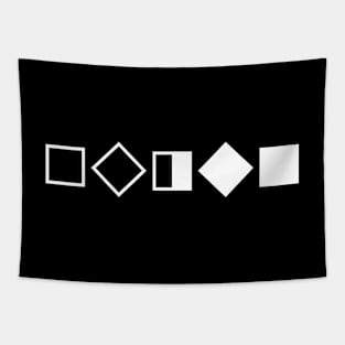 Square Rotating Pattern (Pattern Collection) Tapestry