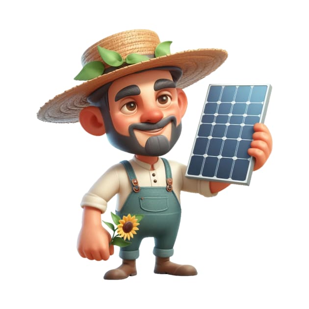 Solar Farmer Illustration by Dmytro