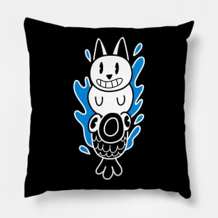 Cat Fish Splash Pillow