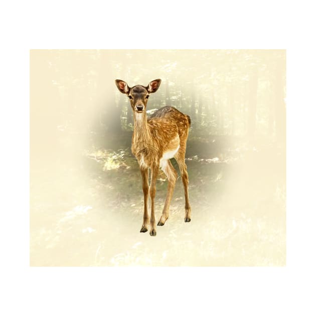 Fallow deer fawn by Guardi