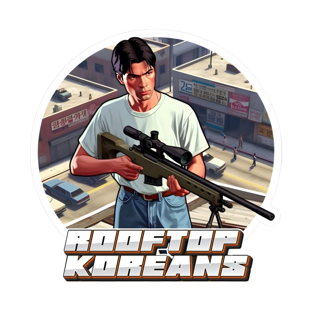 Rooftop Koreans by Rawlifegraphic