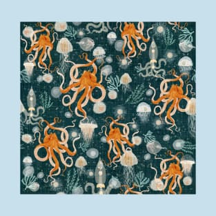 Octopus on midnight T-Shirt