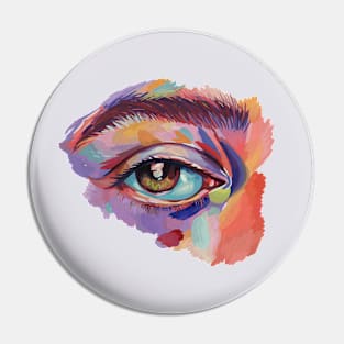 Colorful and beautiful eye. Pin