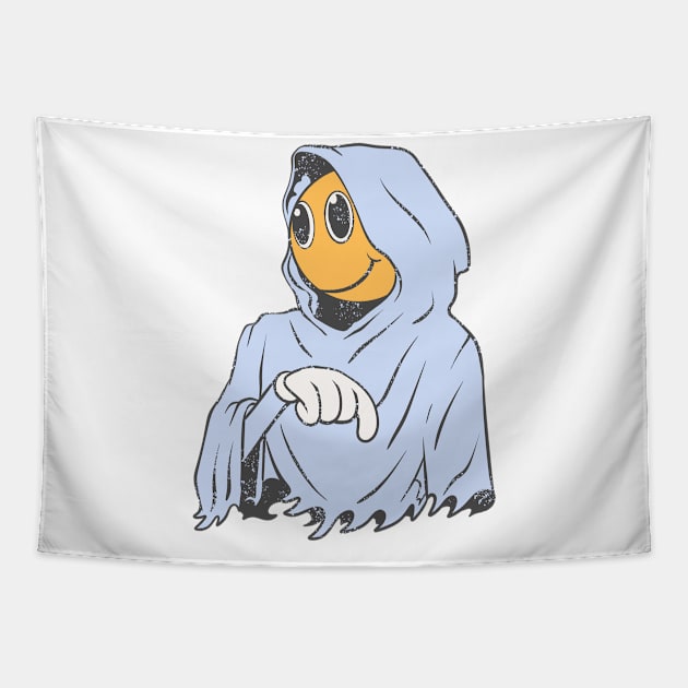 Reaper smiley Tapestry by phsycartwork