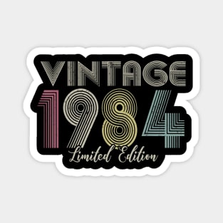 Vintage 1984 Limited Edition Men Women Birthday Magnet