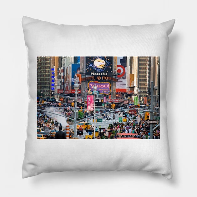 New Times Square Pillow by andykazie