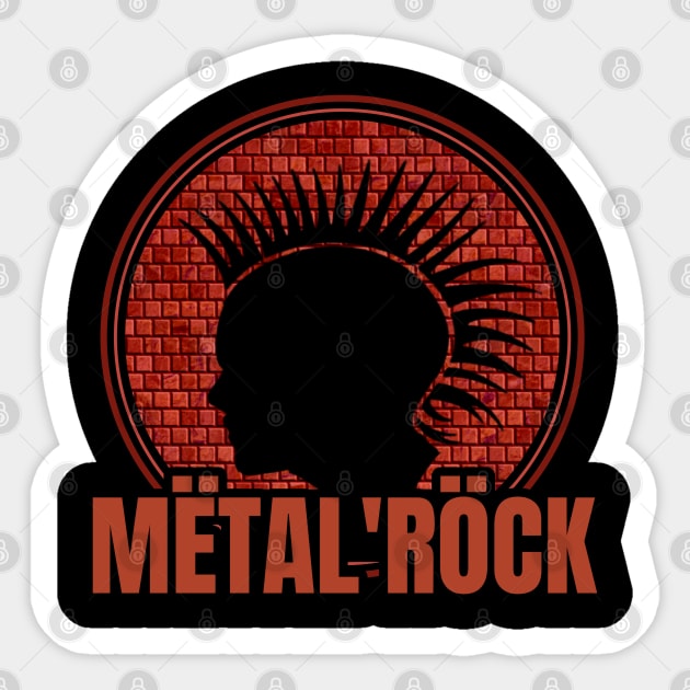 Metal rock logo - Metal Rock - Sticker | TeePublic