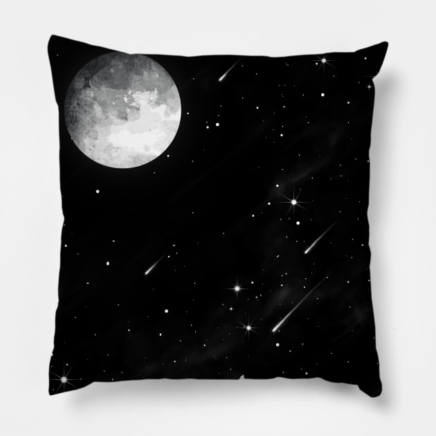 Howling Mountains Pillow by flintsky