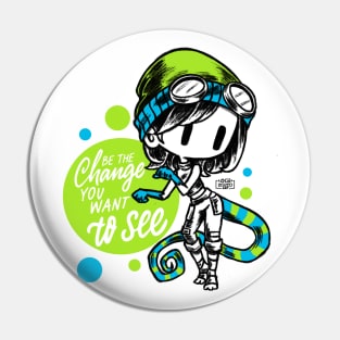 chameleon girl Pin