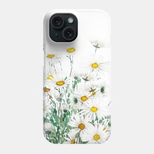 white daisy horizontal Phone Case