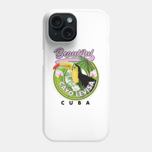 Beautiful Cayo Levisa Cuba travel logo Phone Case
