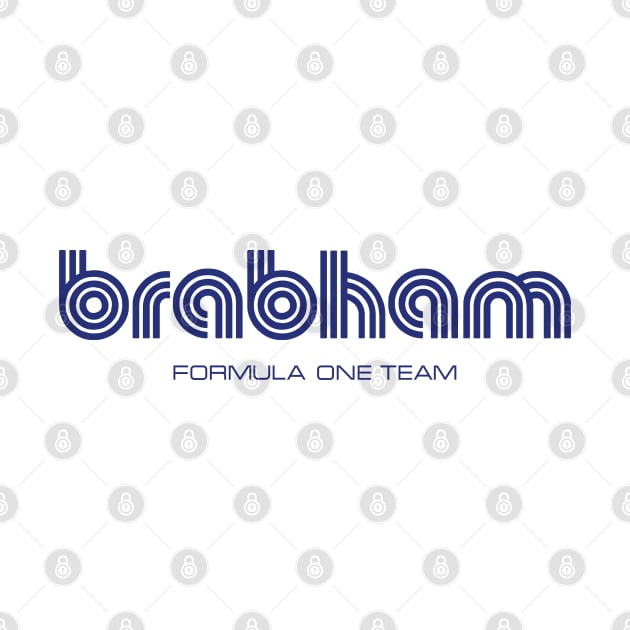 Brabham Formula One 1972 team logo - brabham blue by retropetrol