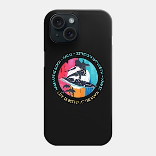 Hanakāpī'Ai Beach, Kauai, Hawaii Phone Case