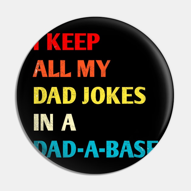 Dad jokes t-shirt Pin by Riss art