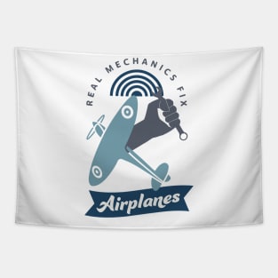 Airplane Mechanic Aircraft Technician Fun Tapestry