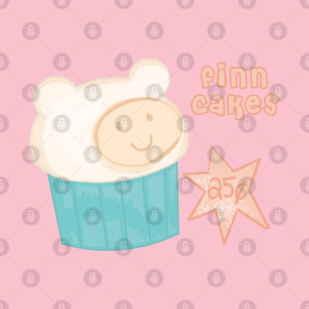 Finn Cakes Adventure Time by RoserinArt