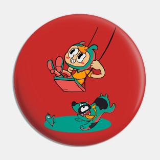 child and his dog Pin