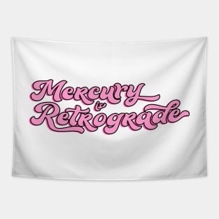 Mercury is Retrograde Pink Astrology Aesthetic Tapestry